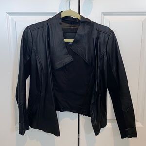 Trouve women’s black leather jacket